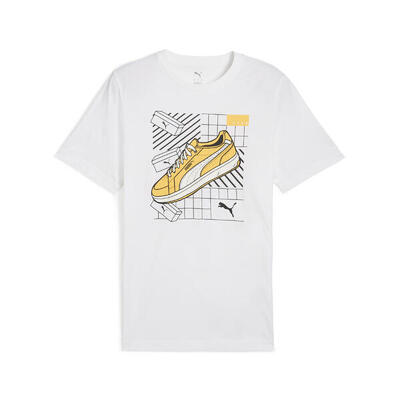 Graphics sneaker t-shirt voor heren puma white