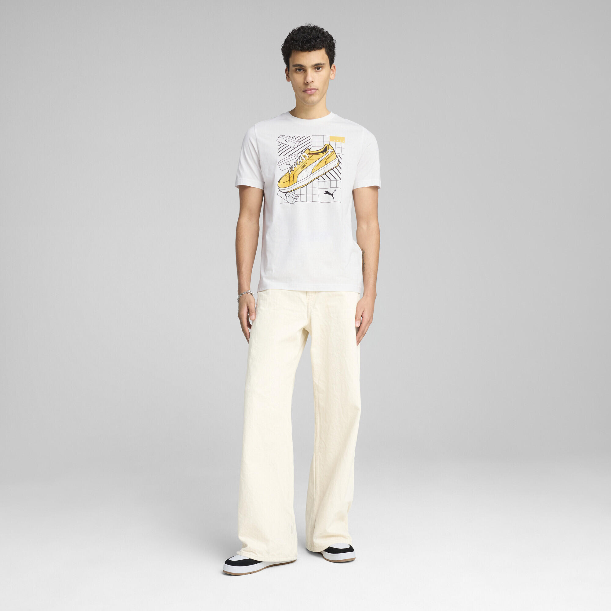 T-shirt Graphics Sneakers Homme PUMA White 5/7
