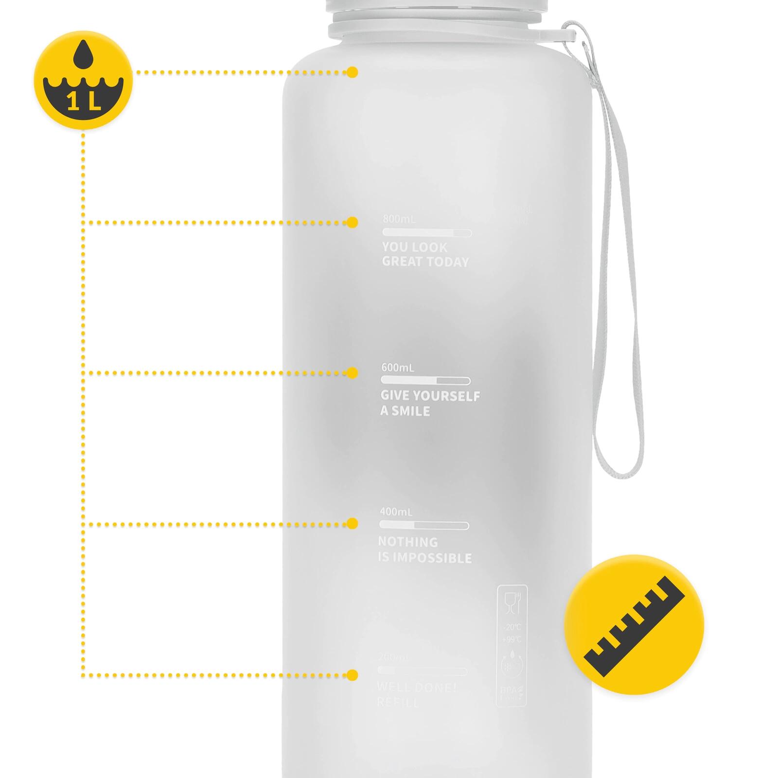 Sport Trinkflasche 4FIZJO 1000 ml 3/7