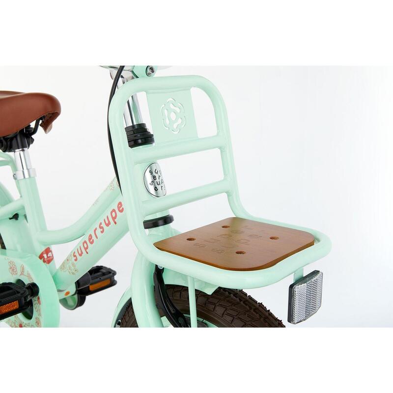 Vélo enfant SuperSuper Cooper Bamboo - 14 pouces - Vert Pistache