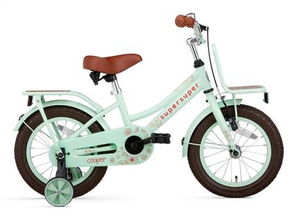 Vélo enfant SuperSuper Cooper Bamboo - 14 pouces - Vert Pistache