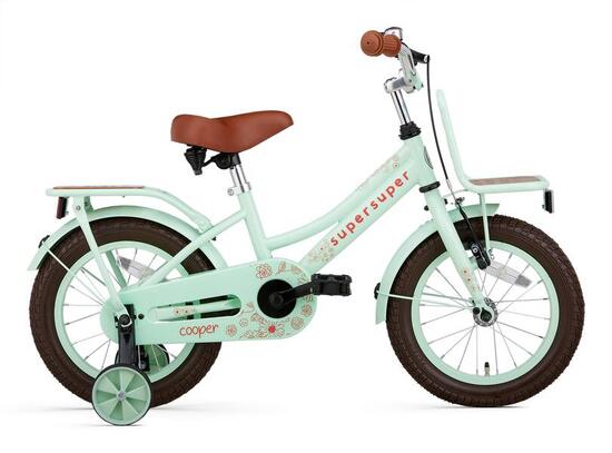 Bici Bambino SuperSuper Cooper Bamboo - Verde pistacchio