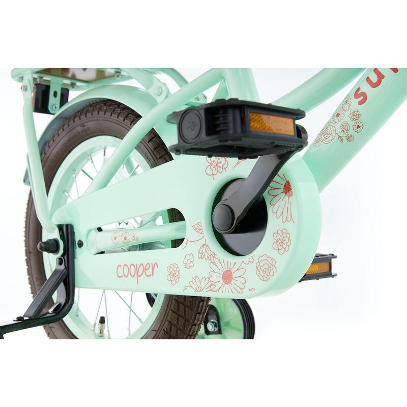 Vélo enfant SuperSuper Cooper Bamboo - 14 pouces - Vert Pistache