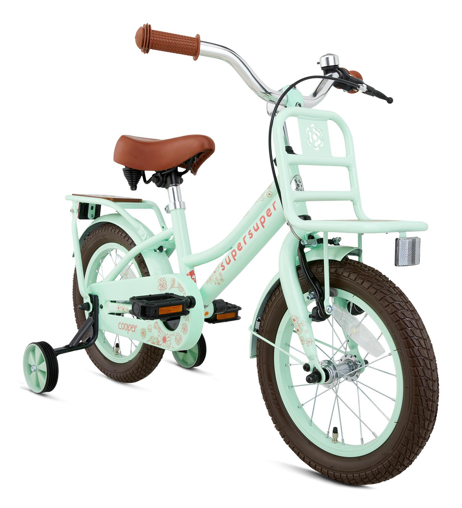 SuperSuper Cooper Bamboo Kinderfahrrad Pistaziengrün 2/5