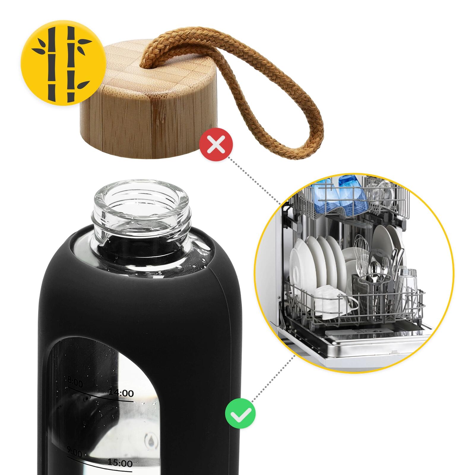 Sport Wasserflasche aus Glas 4FIZJO 750 ml 6/7