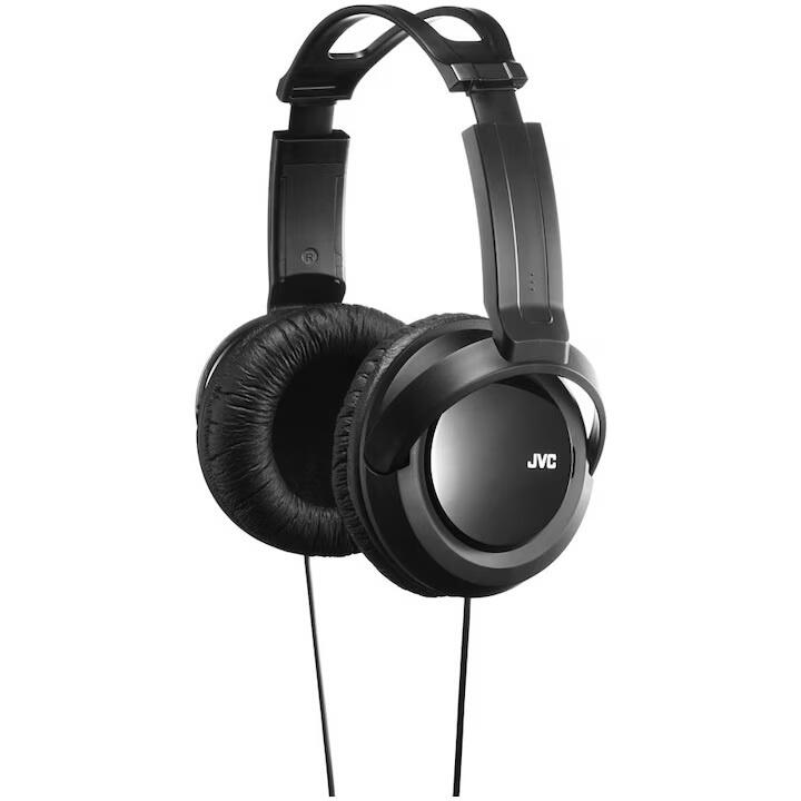 Casti audio JVC HA-RX330, Cu Fir, Over-Ear, negru