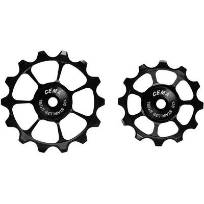 Cema derailleurwieltjes rvs sram axs 12v zwart