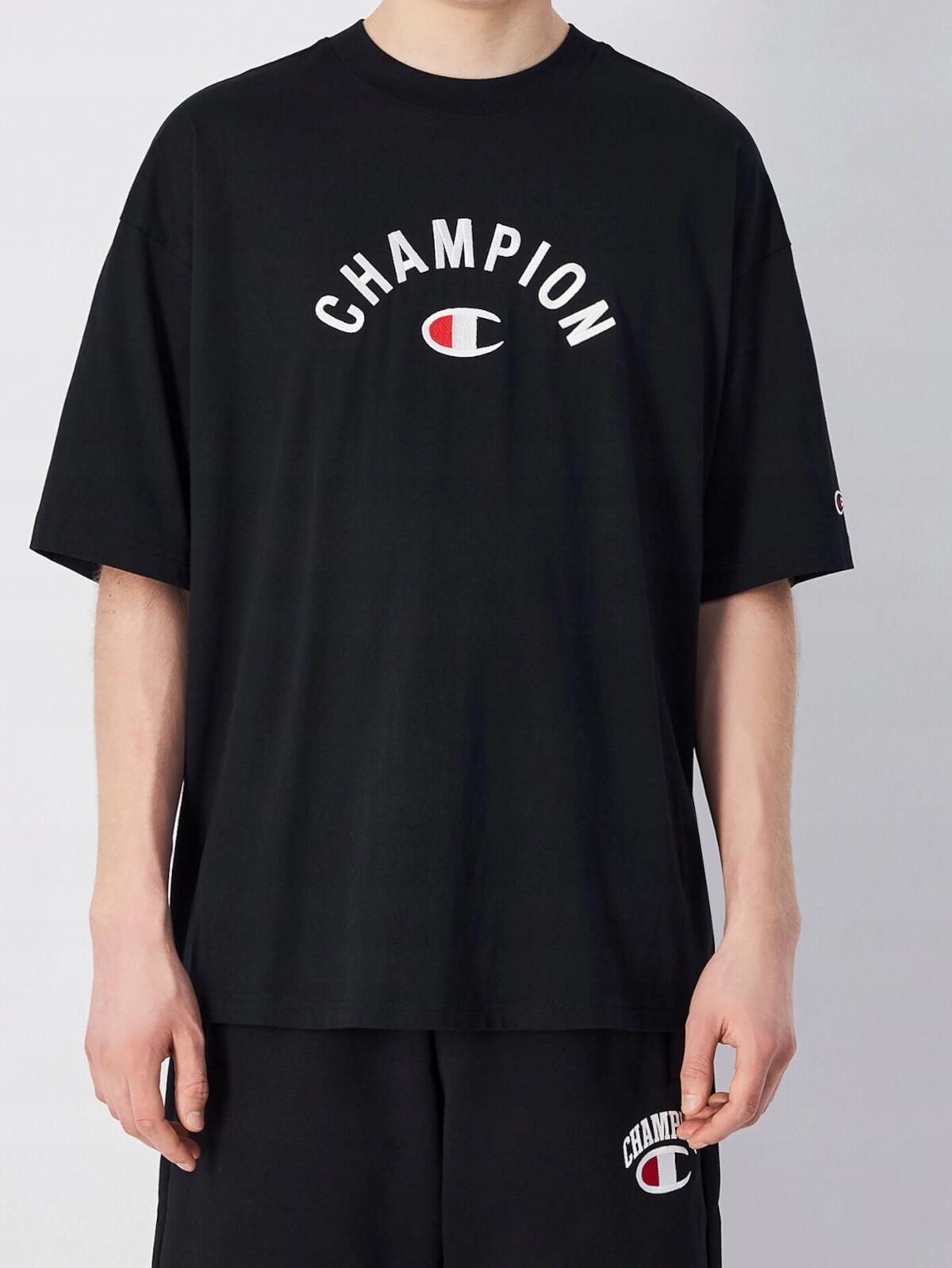 Champion T-SHAPE TEE  Light Uomo Cotton Jersey gr.150 Nero,XL 3/6