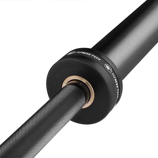 Barre Olympique Musculation Fitness Tech 220cm x 50mm 8 Roulements Noire