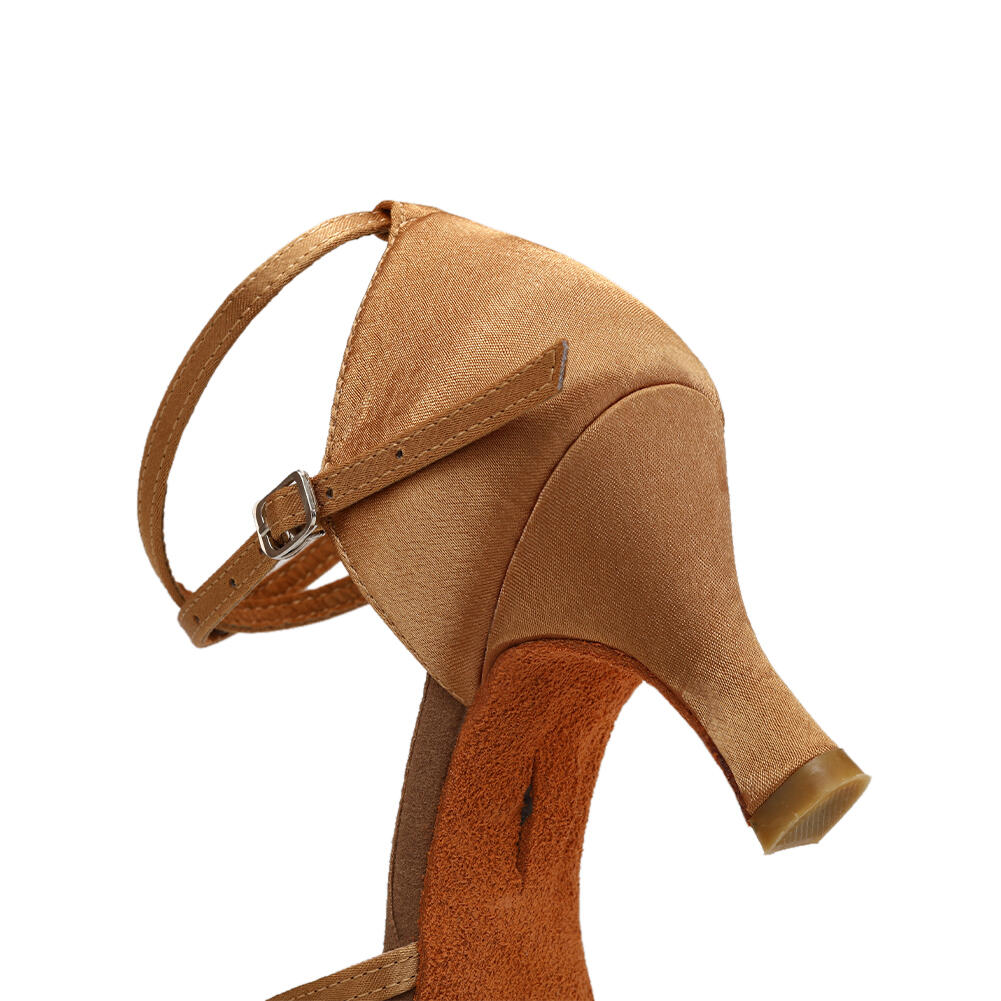 Burtan havana chaussures de danse de salon, salsa nue, 7 cm 6/7