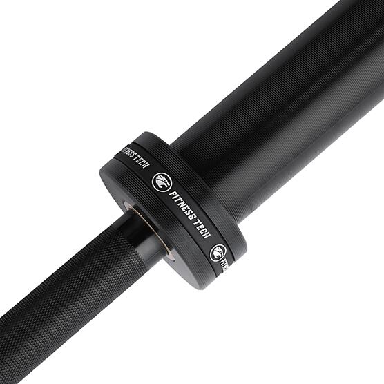 Barre Olympique Musculation Fitness Tech 220cm x 50mm 8 Roulements Noire