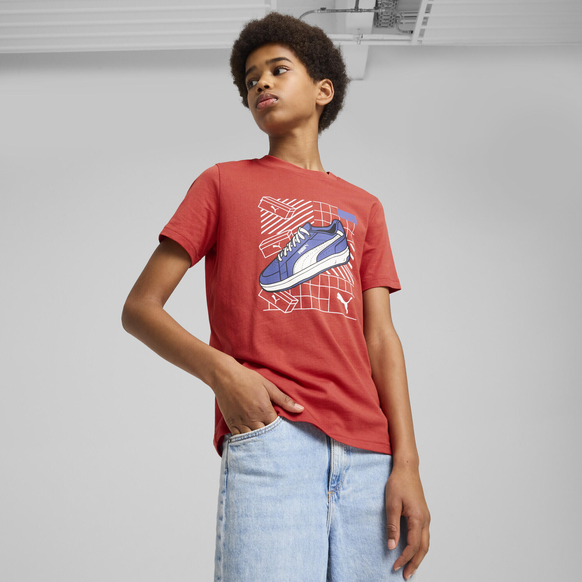 T-shirt grafica IV per ragazzi PUMA Red Fire 2/7