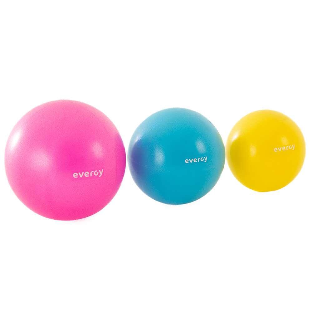 Pelota pilates rosa 26 cm evergy 4/4