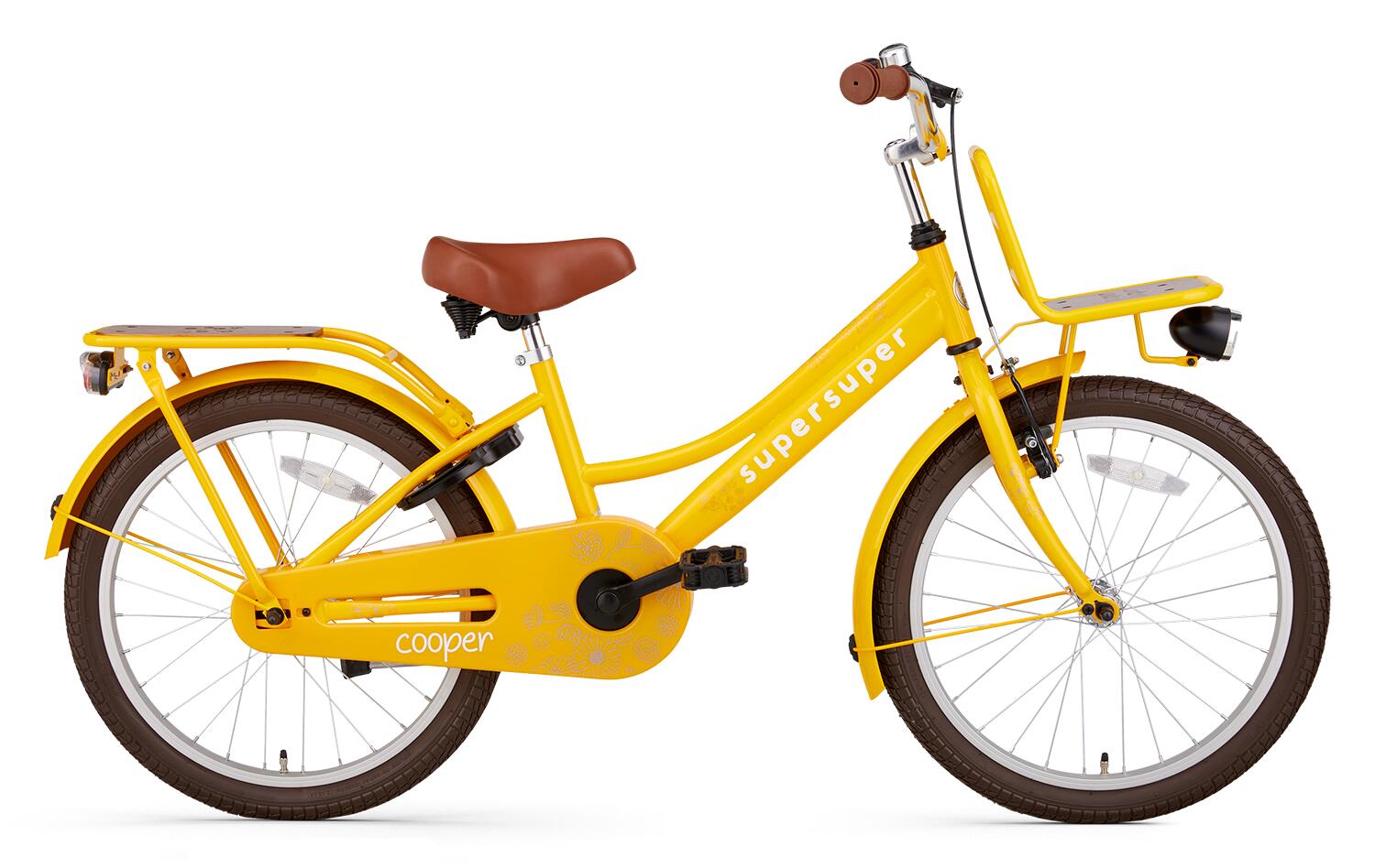SUPERSUPER SuperSuper Cooper Bamboo Kinderfahrrad Gelb