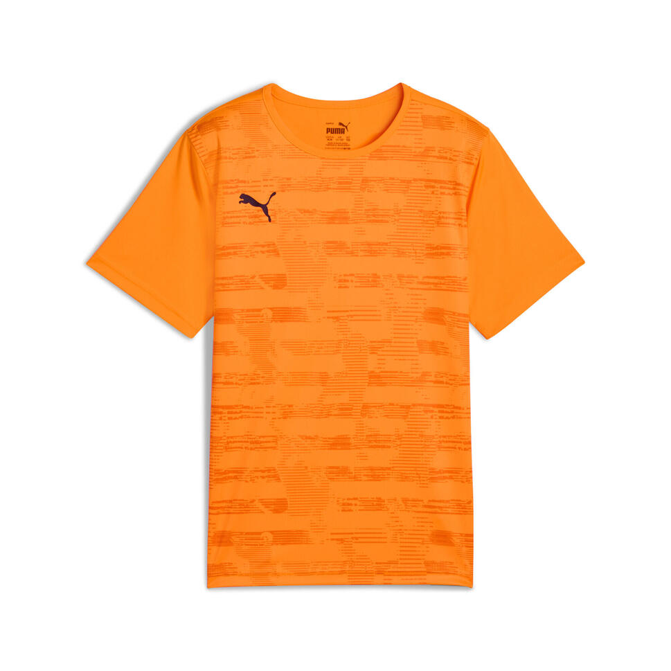 Młodzieżowa koszulka z grafiką individualFINAL PUMA Heat Fire Black Orange