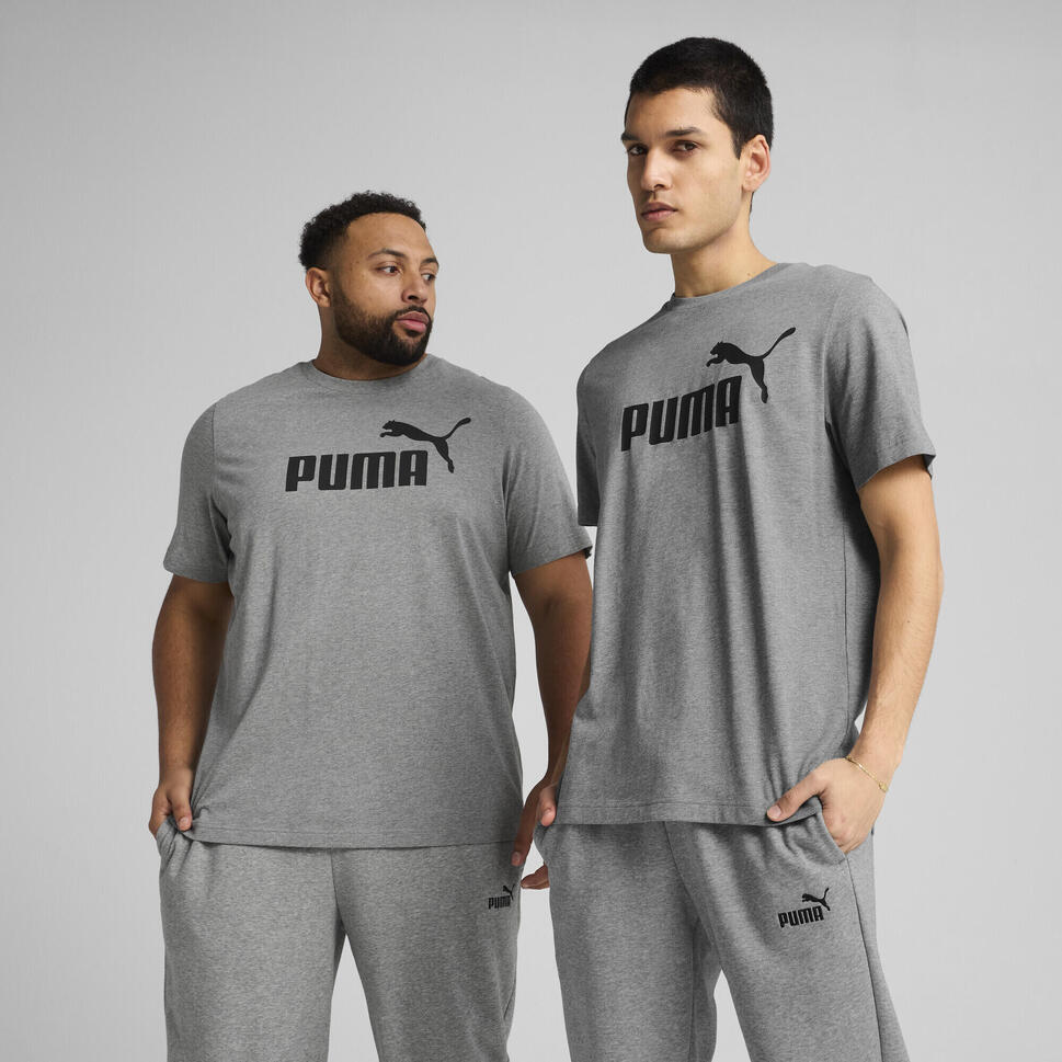 Męska koszulka Essentials z logo No. 1 PUMA Medium Gray Heather