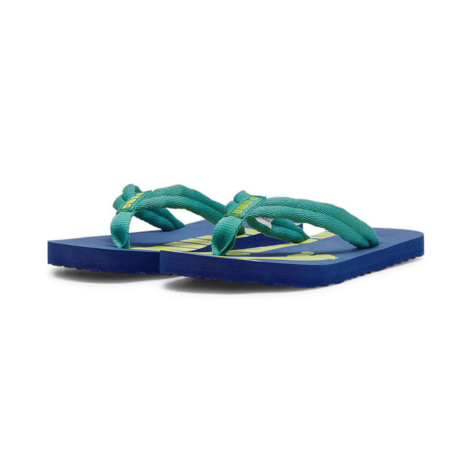 Dziecięce klapki Epic Flip v2 PUMA Sparkling Green Cobalt Glaze Lime Sheen Blue