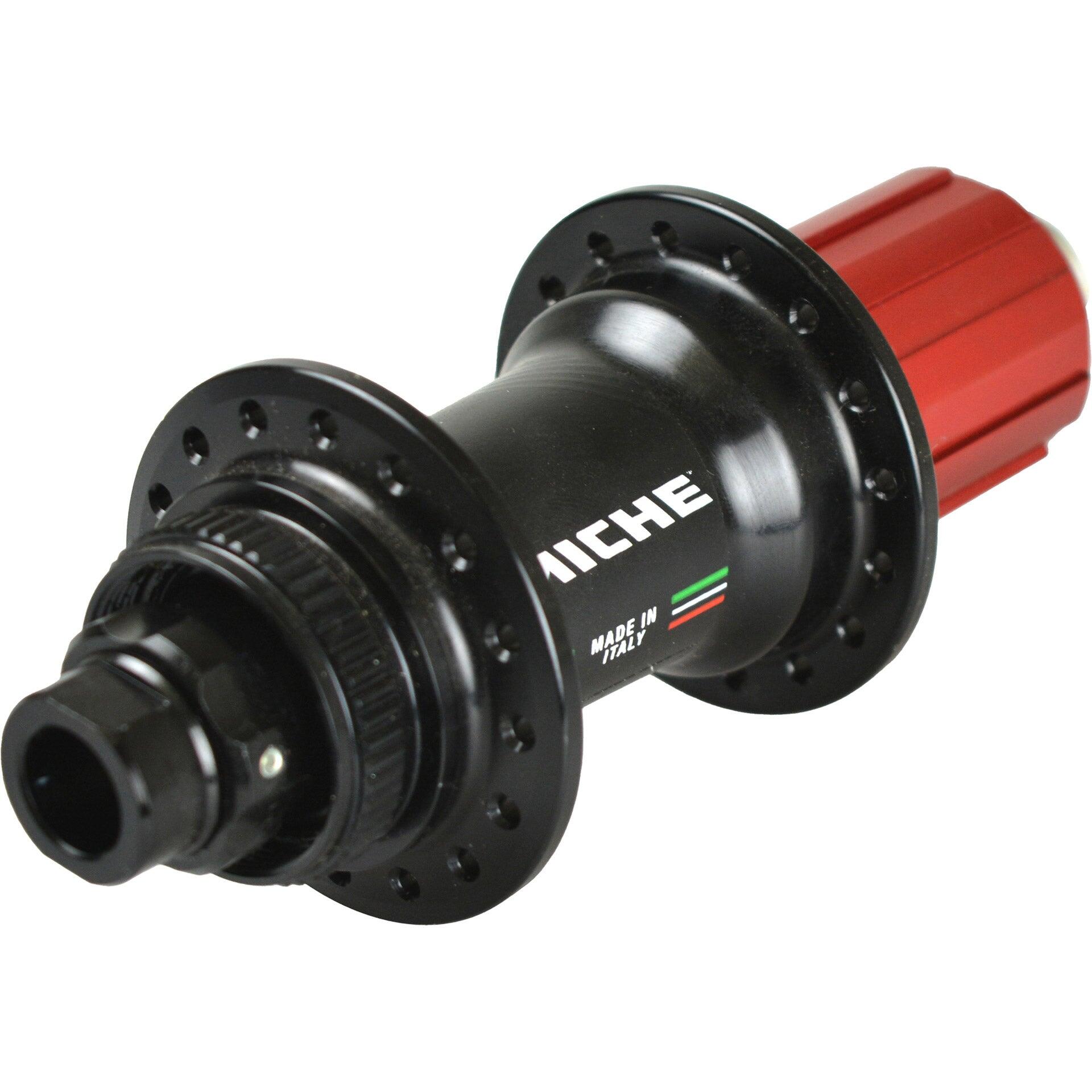 Moyeu arrière Miche XMX 142mm TX12 32G aluminium noir. 2/2