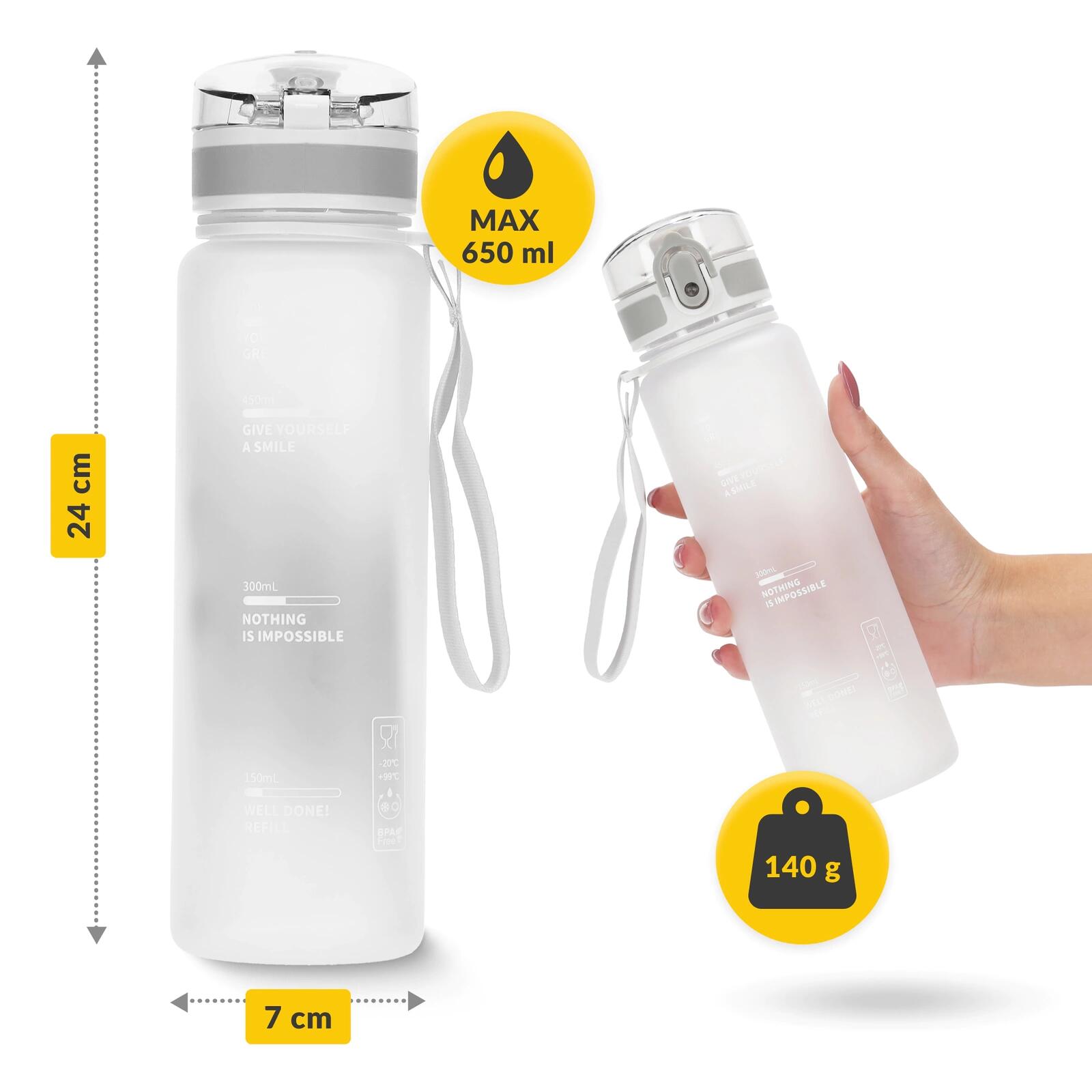 Sport Trinkflasche 4FIZJO 650 ml 4/7