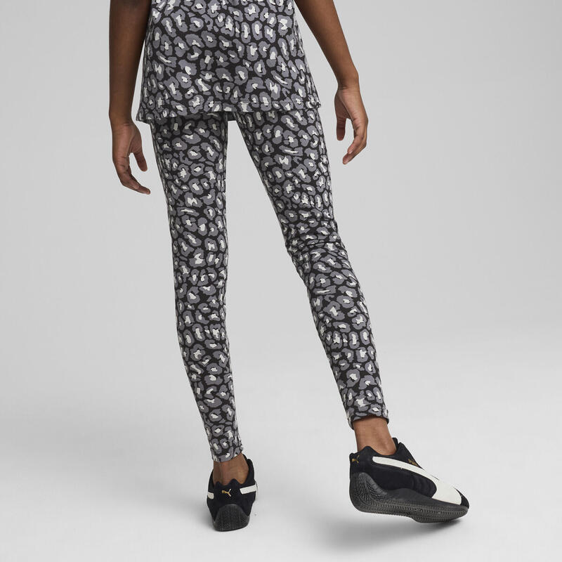 Młodzieżowe legginsy Essentials Aninmal PUMA Black