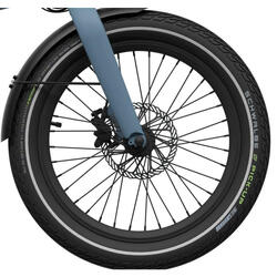 Roue avant Eovolt 20 pouces sans disque et sans pneu en noir