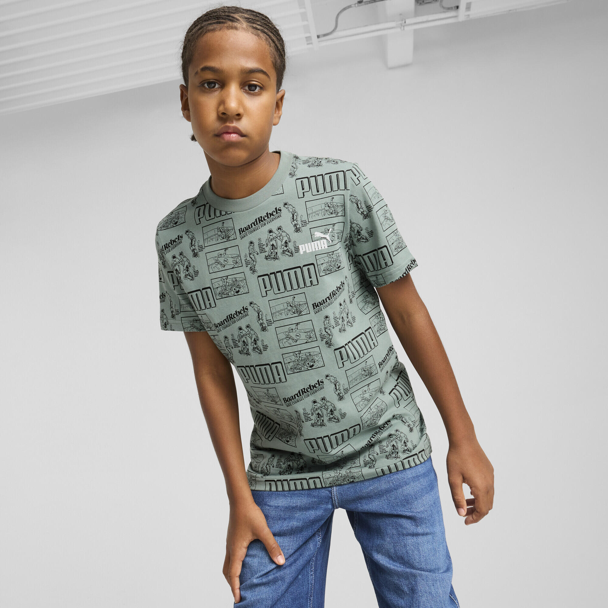 T-shirt Mid 90s Enfant et Adolescent PUMA Green Moon 2/7