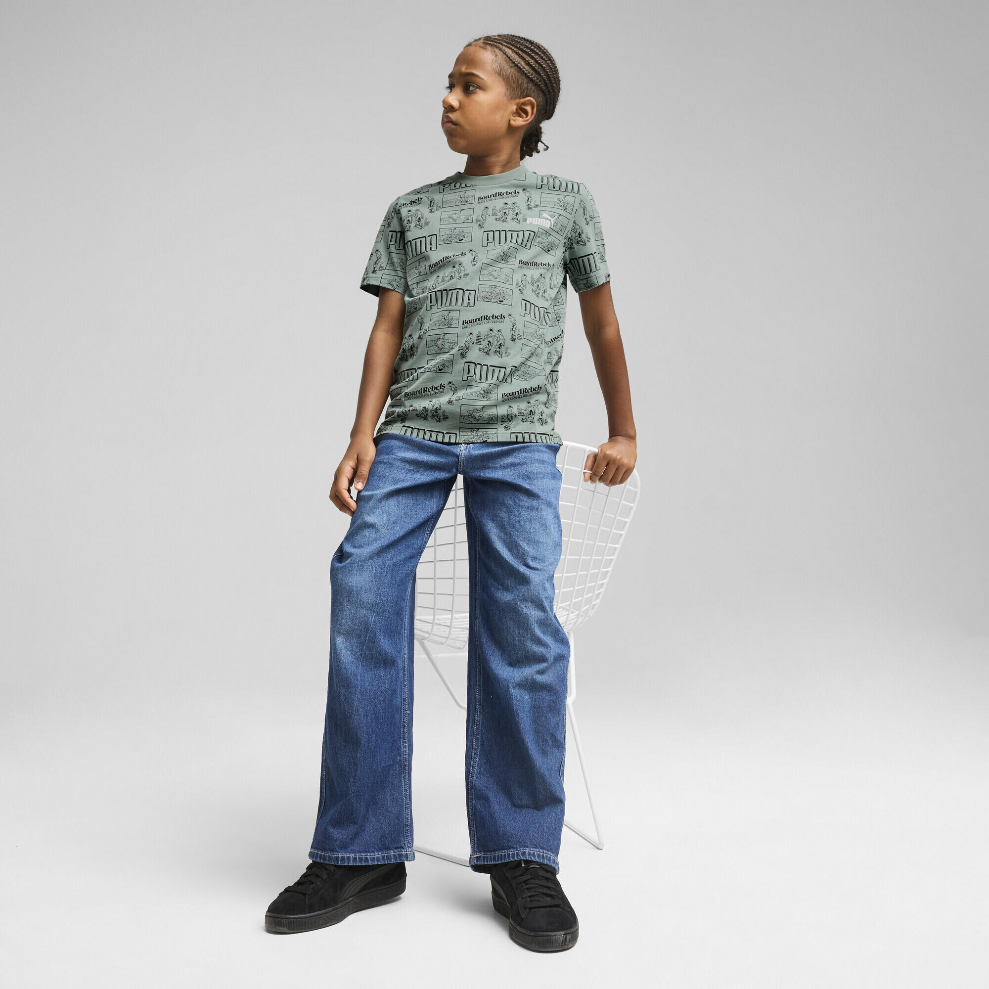 T-shirt Mid 90s Enfant et Adolescent PUMA Green Moon 4/7