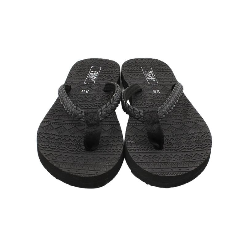 Șlapi flip-flops pentru femei, Perletti, negru, 36 EU