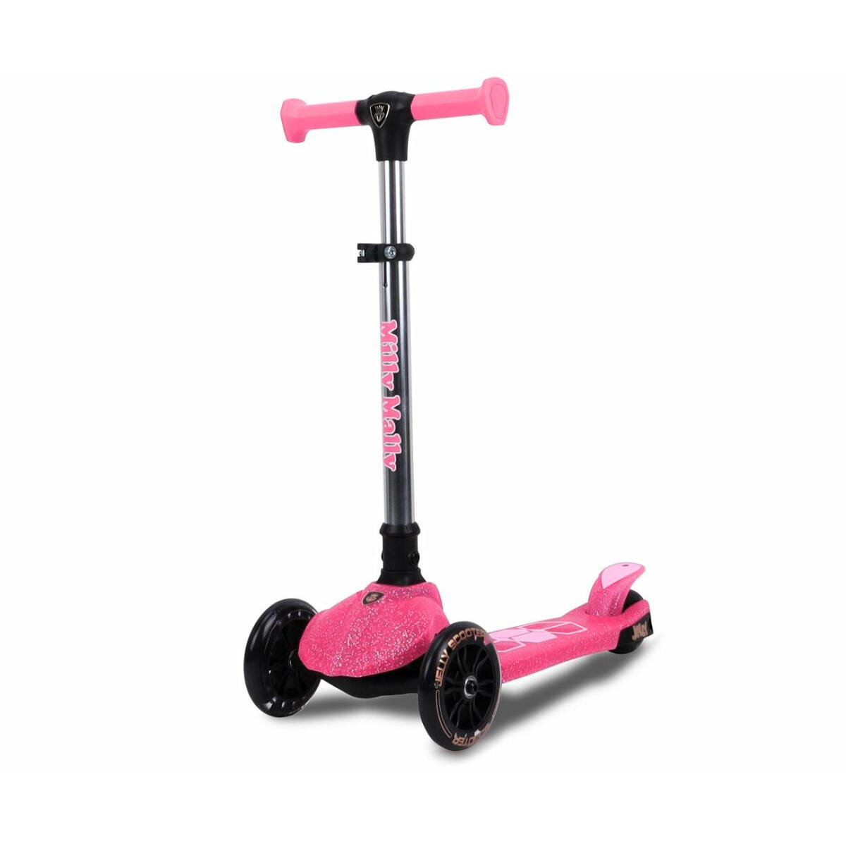 Milly Mally - Scooter Jelly Pink Roues Led - Plateau Porte Enfant - Rose - Taille Unique - Decathlon
