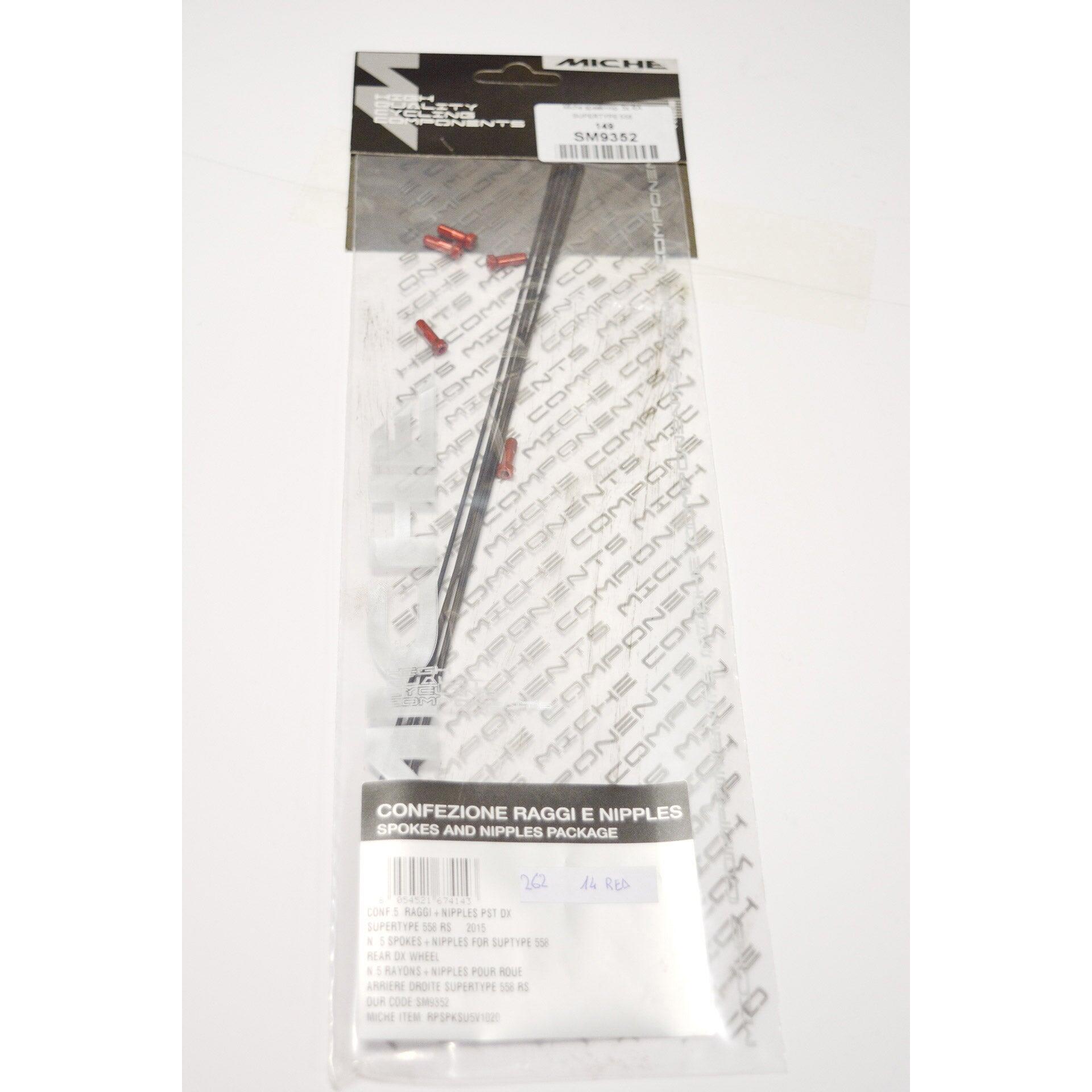 MICHE Miche raggio e nipplo 5x RA Supertype 558 - acciaio inox.