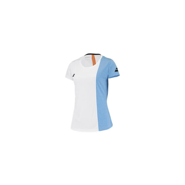 Tshirt Babolat Play Cap W Blanc/Bleu 1/5