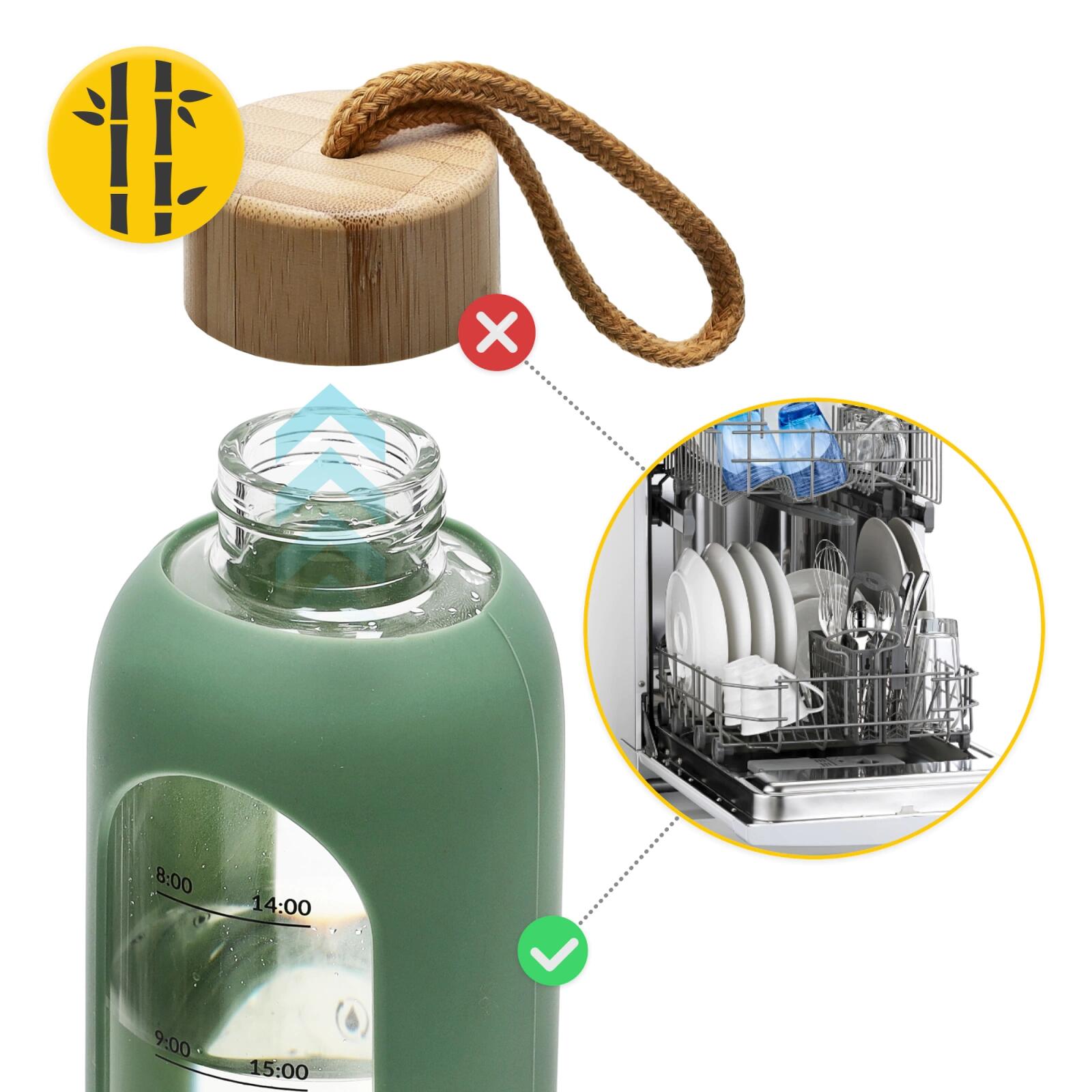 Sport Wasserflasche aus Glas 4FIZJO 1000 ml 5/7
