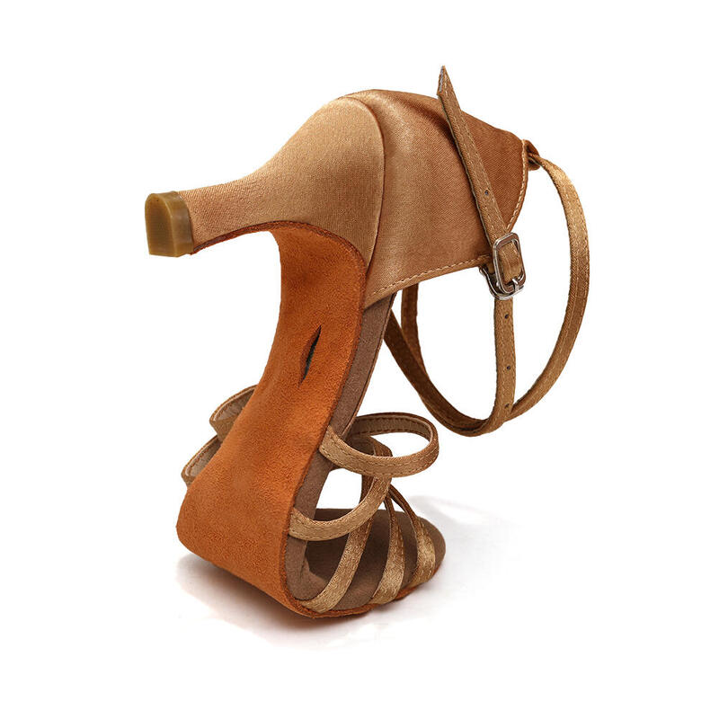Burtan havana chaussures de danse de salon, salsa nue, 7 cm
