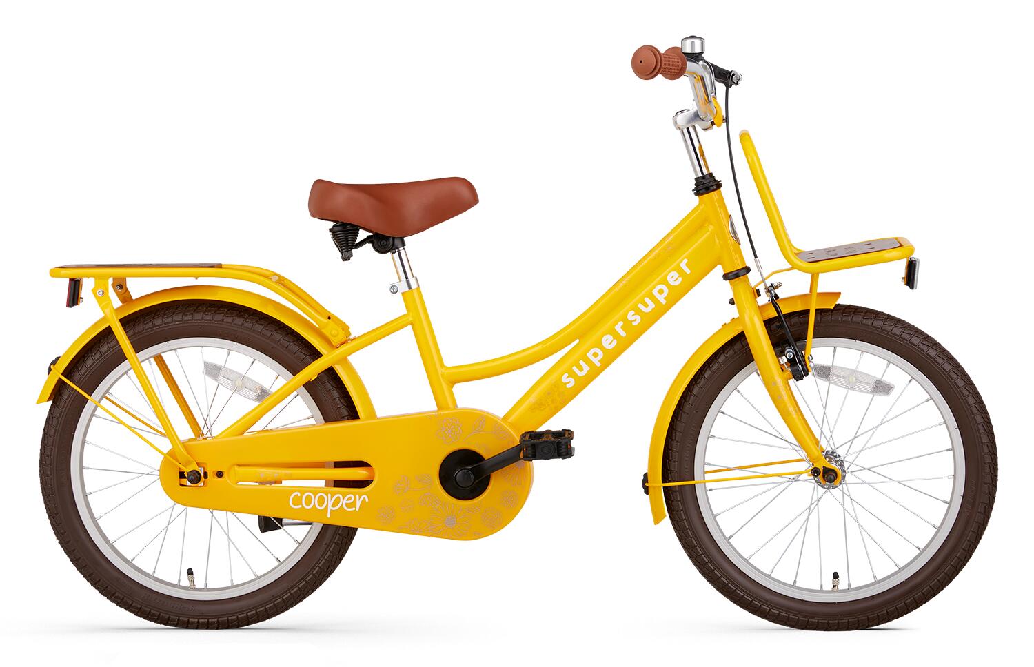 SUPERSUPER SuperSuper Cooper Bamboo Kinderfahrrad Gelb