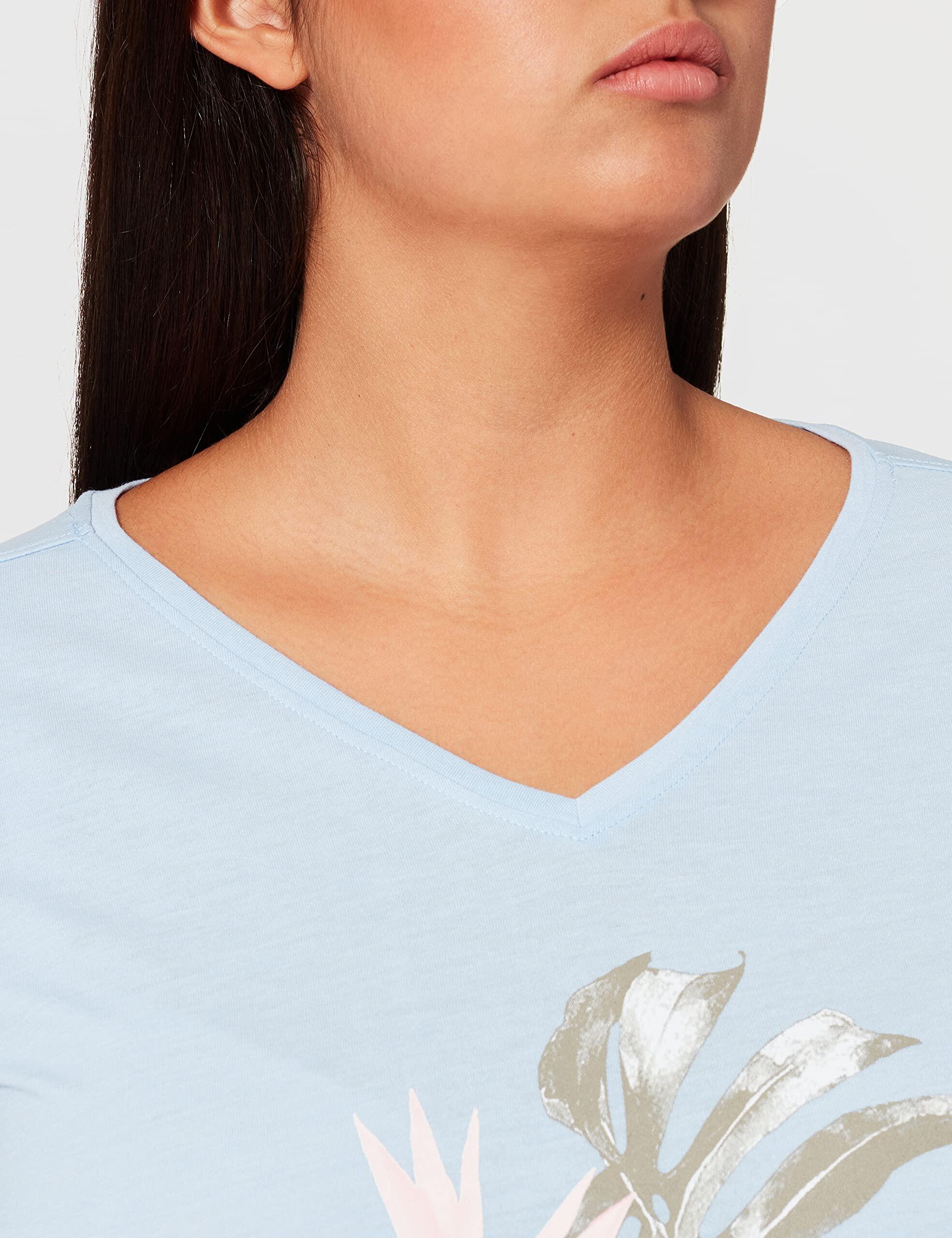 T-shirt Jack Wolfskin At Home per Donna in Blu Ghiaccio, Taglia XS 2/3