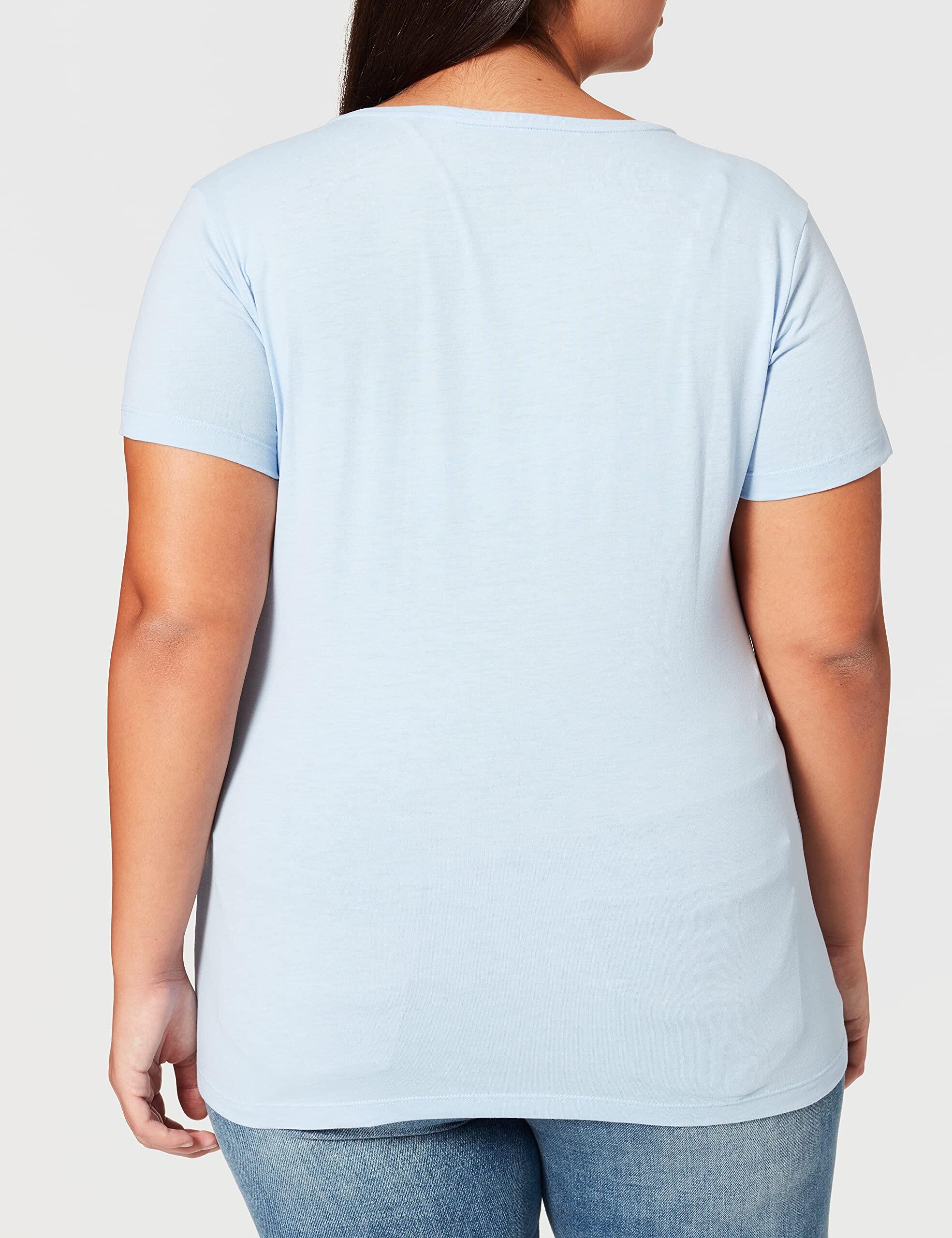 T-shirt Jack Wolfskin At Home per Donna in Blu Ghiaccio, Taglia XS 3/3