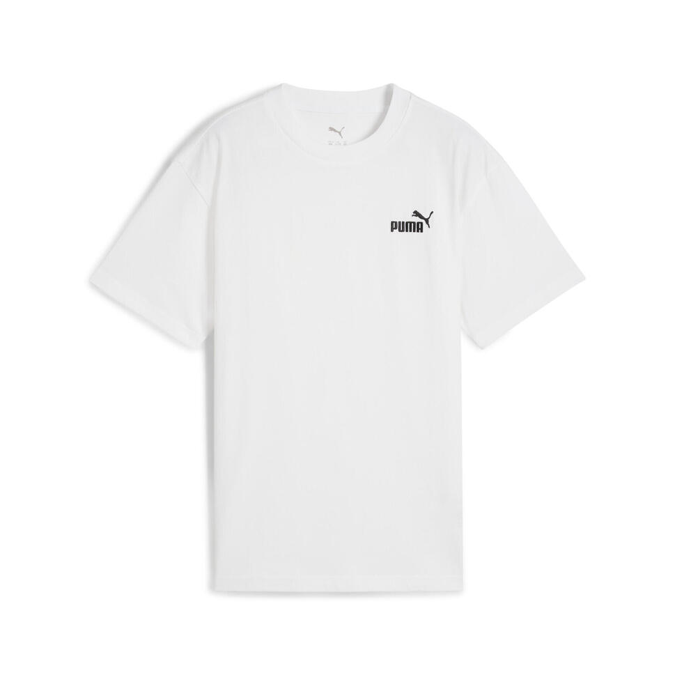 Młodzieżowa luźna koszulka ESS z małym logo No. 1 PUMA White