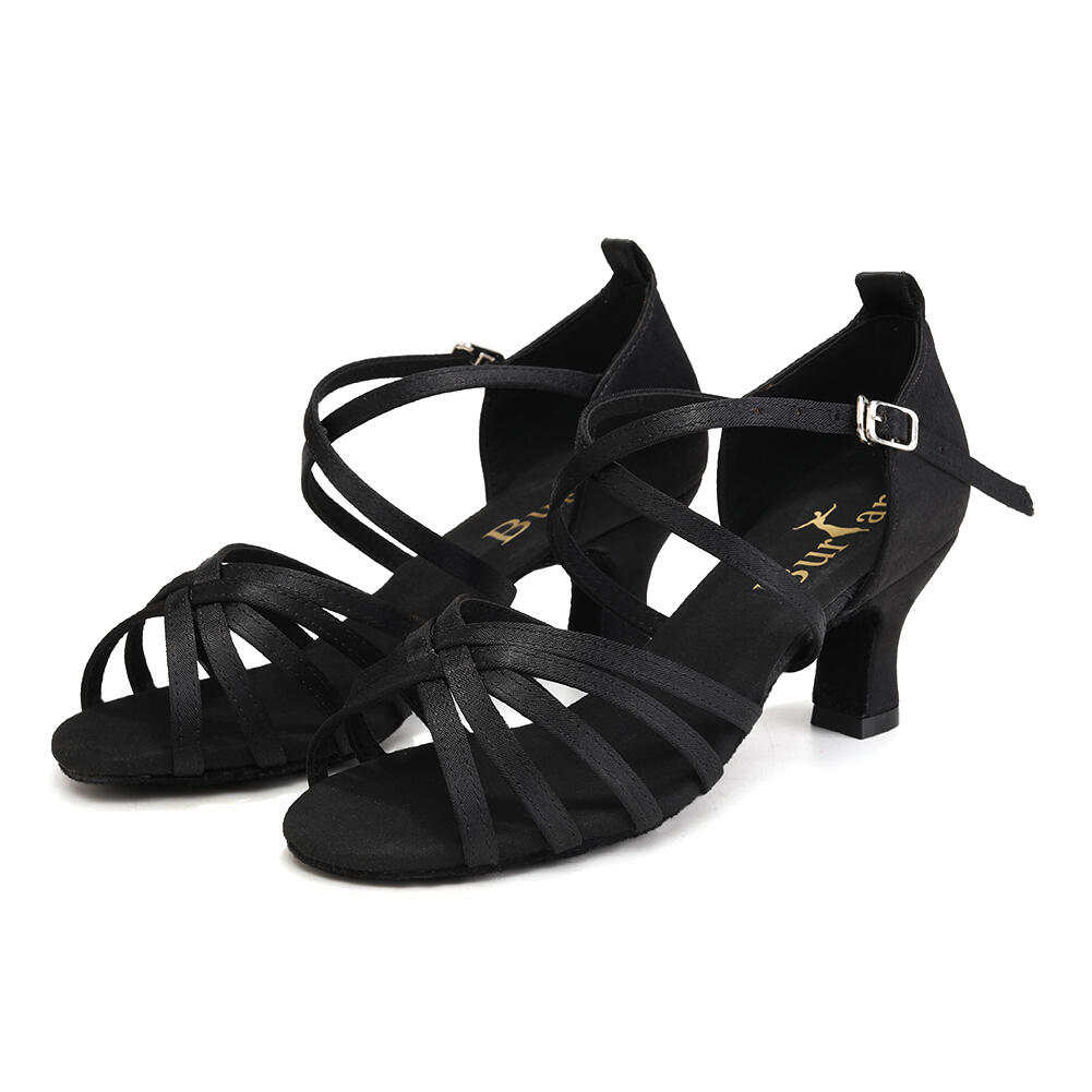 Sapatos de dança Burtan havana para dança de salão salsa, 5 cm 2/7