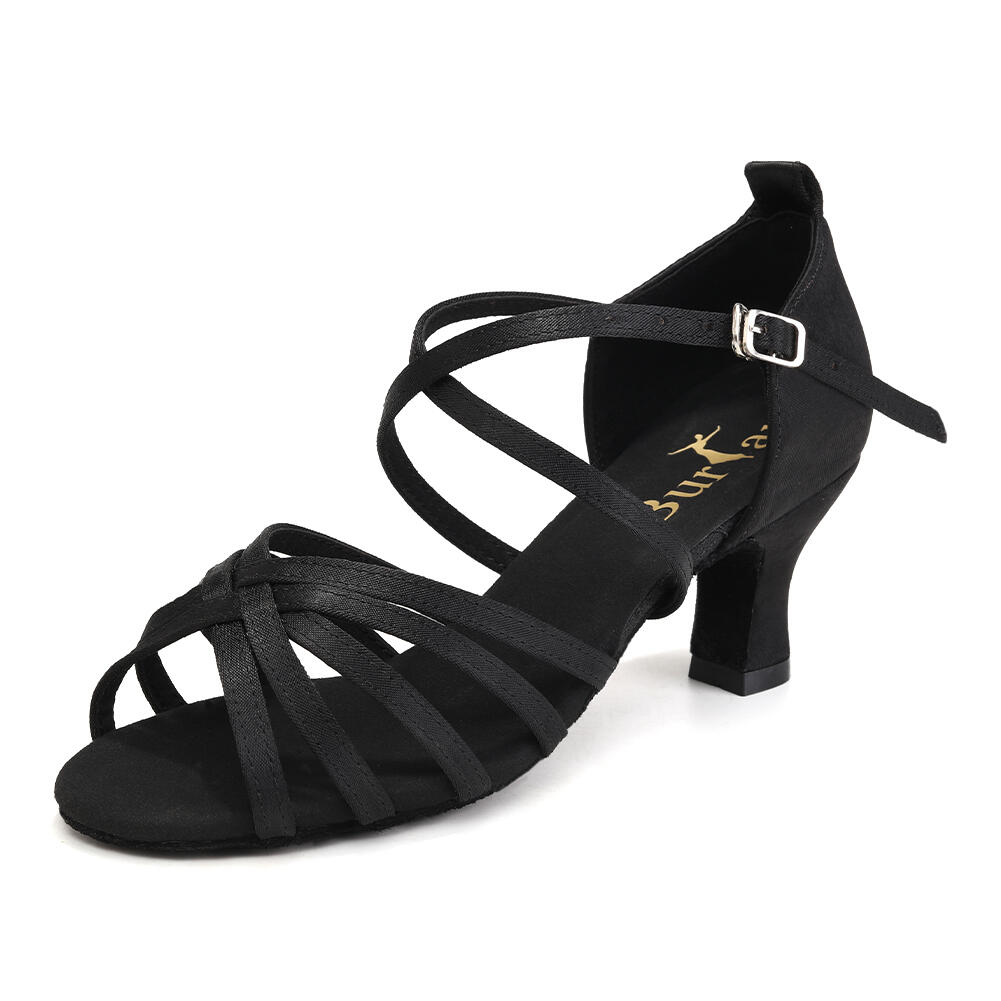 Sapatos de dança Burtan havana para dança de salão salsa, 5 cm 3/7