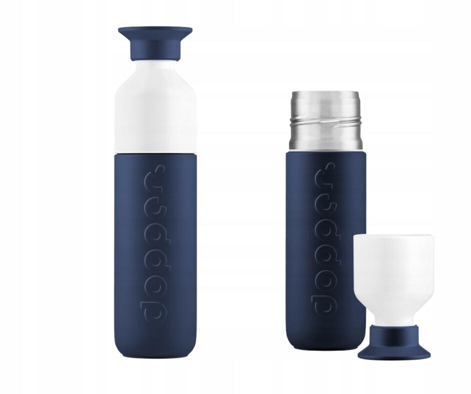 Butelka termiczna Dopper Braker Blue 350 ml z kubkiem 1/1
