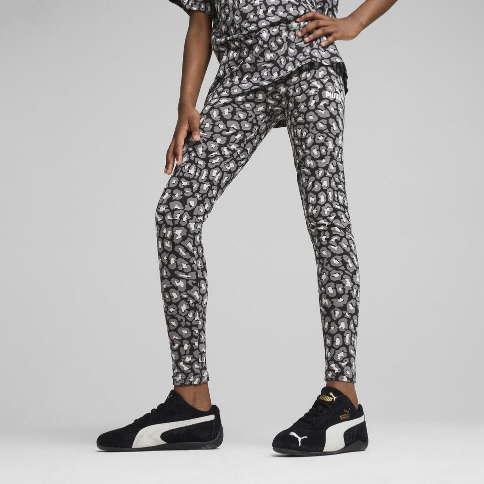 Młodzieżowe legginsy Essentials Aninmal PUMA Black