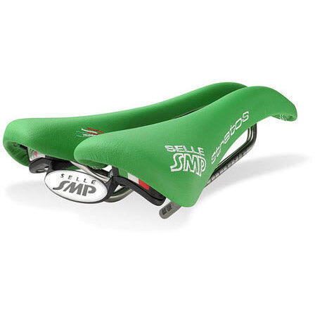 SELLE SMP Selle SMP Pro Stratos sella in pelle verde.