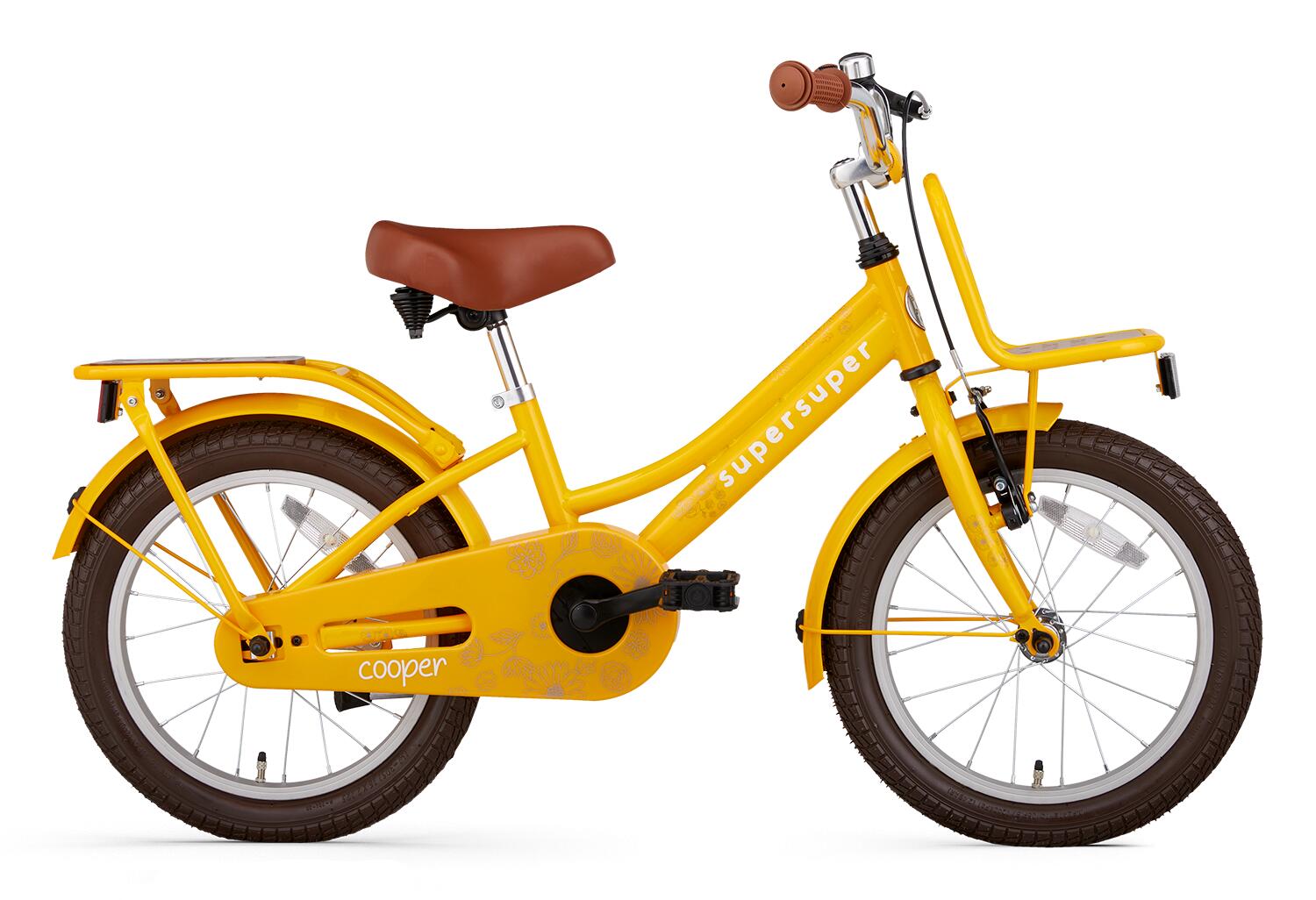 SUPERSUPER SuperSuper Cooper Bamboo Kinderfahrrad Gelb