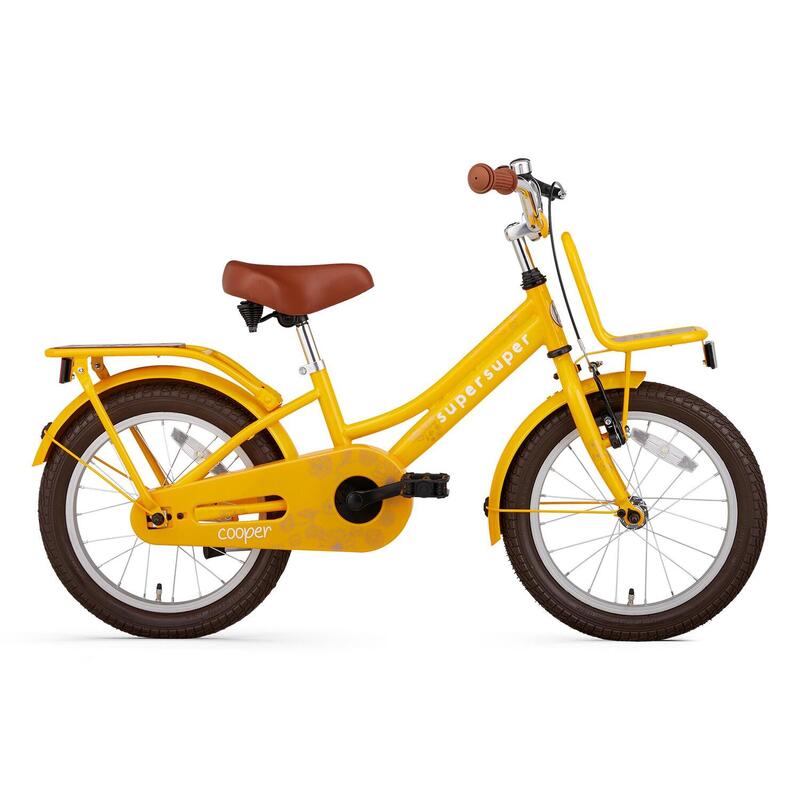 Vélo enfant SuperSuper Cooper Bamboo - 16 pouces - Jaune