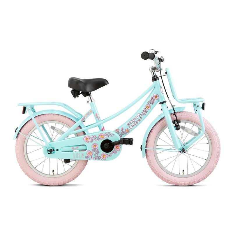 Vélo enfant SuperSuper Lola - Filles - 16 pouces - Menthe / Rose