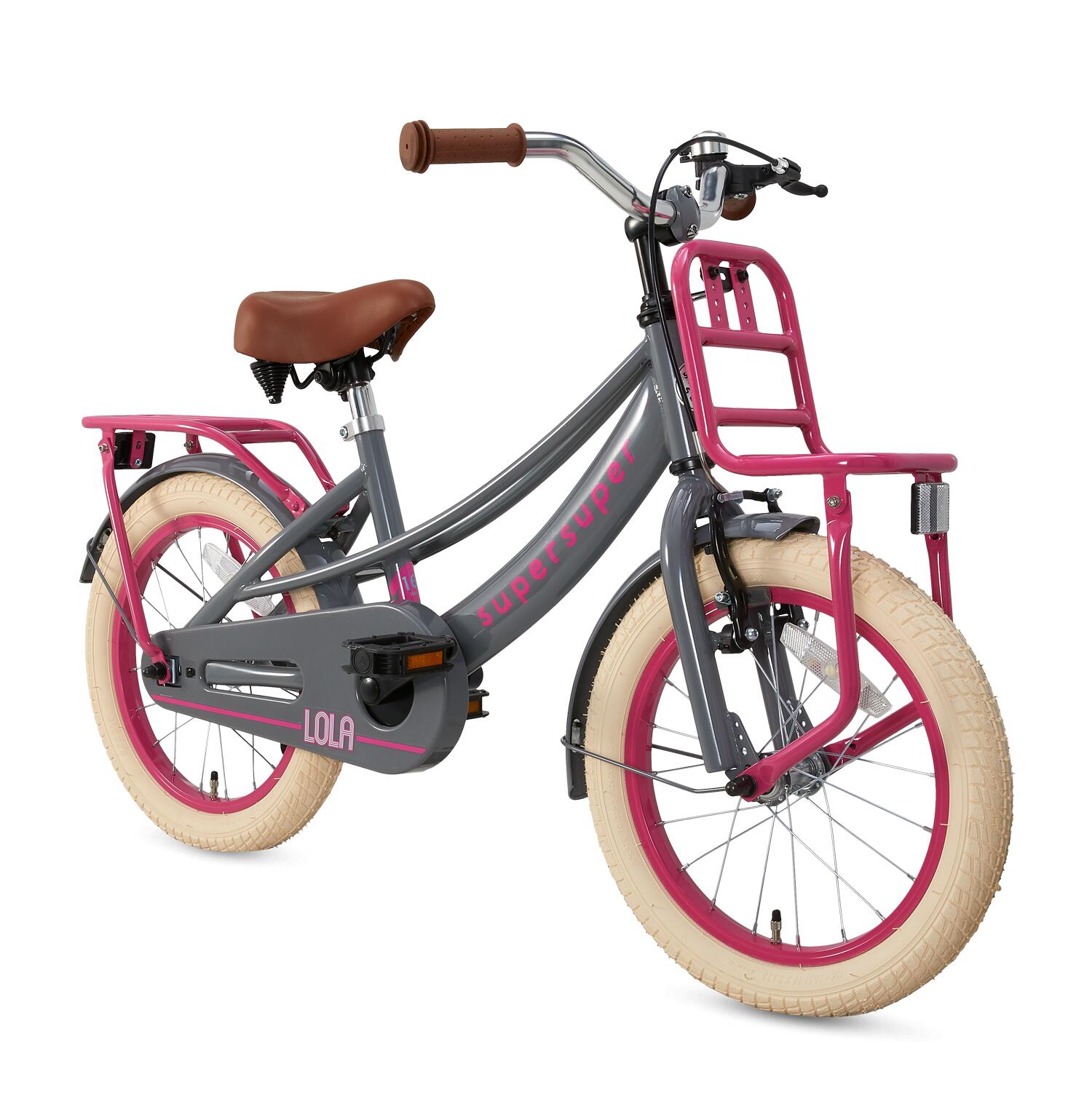 Bici Bambino SuperSuper Lola - Ragazze - Grigia / Rosa 2/6