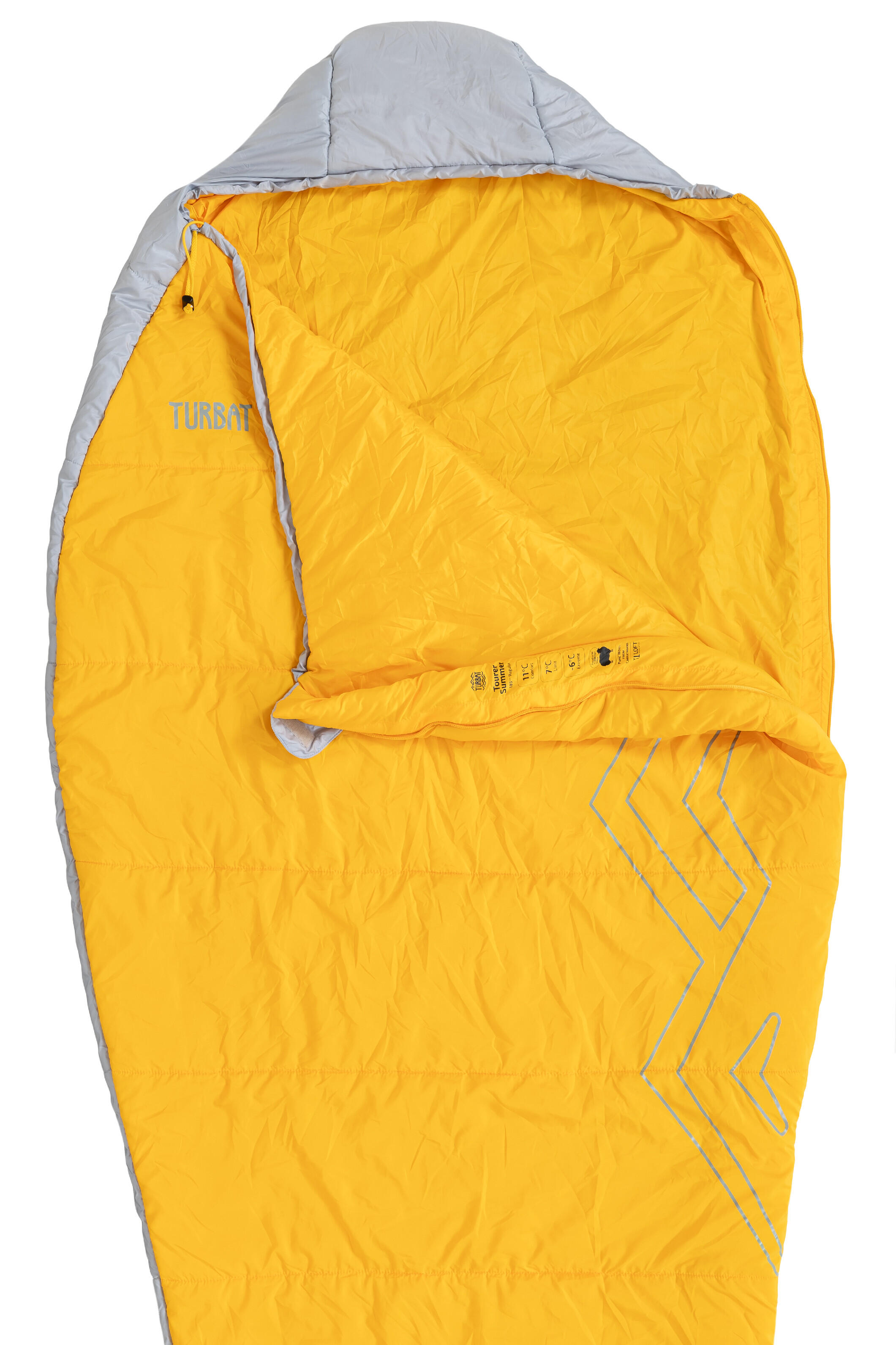 Mummyslaapzak Tourer Summer Gold Fusion -6°C - Geel - voor volwassenen 2/5