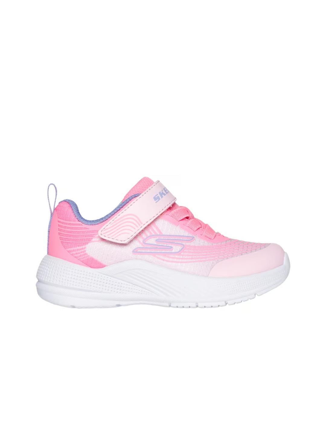 Baskets pour fille Skechers microspec advance Rose 1/6