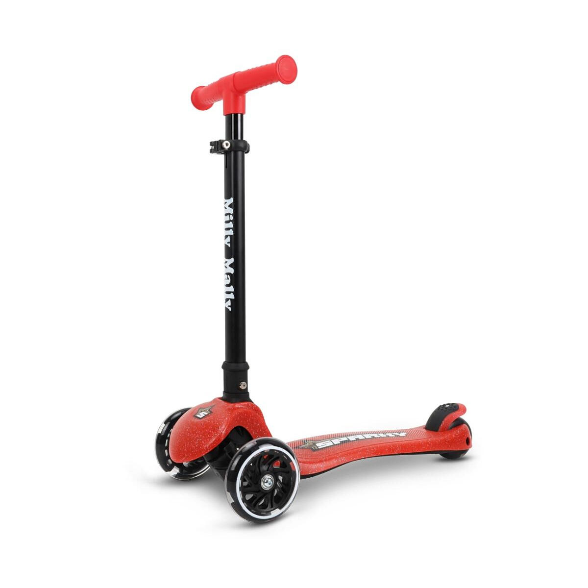Milly Mally - Scooter Sparky Rouge Roues Led - Plateau Porte Enfant - Rouge - Taille Unique - Decathlon