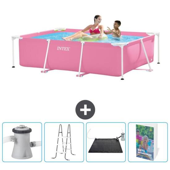 Piscine à cadre rectangulaire - 220x150x60 cm + Accessoires CB128
